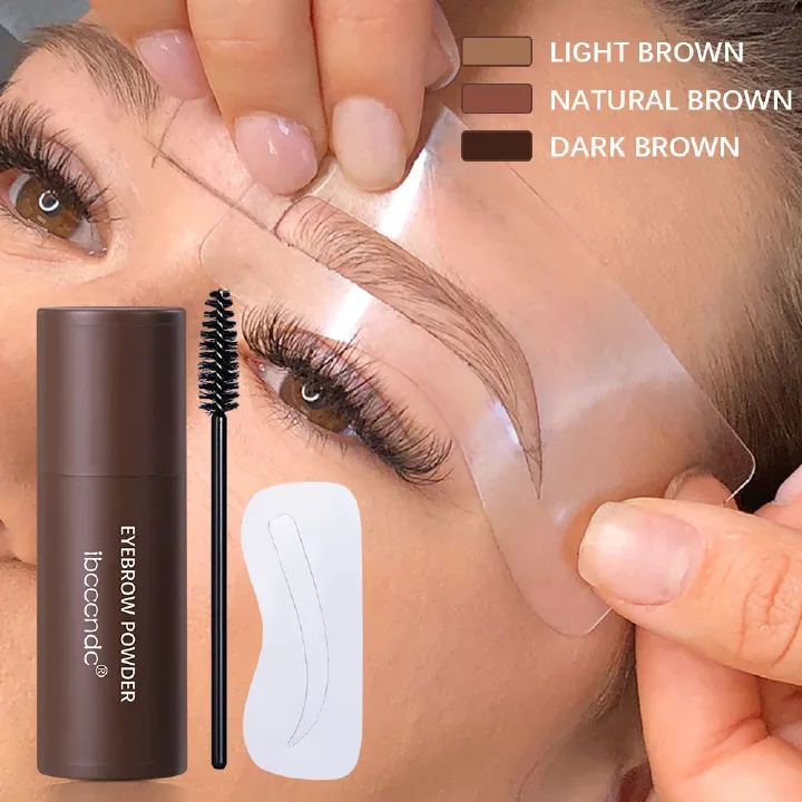 Stamp eyebrow powder set Lazy eyebrow powder stick hairline contouring eyebrow powder