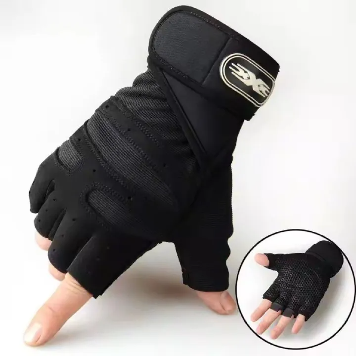 Fitness Gloves Sports Riding Half Finger Gloves Outdoor Hiking Gloves Gym Gloves