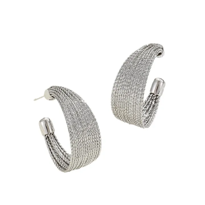 ins cold style high-end earrings 2024 new trendy round face fashion temperament earrings