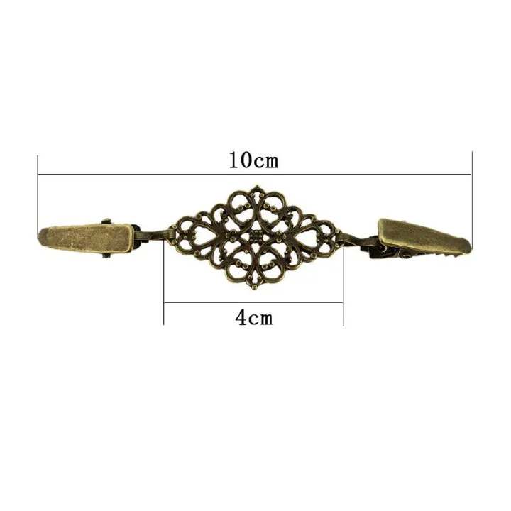 1pc Vintage Cardigan Clip Cape Shawl Shirt Sweater Duck Collar Clip Pearl Rhinestone Top Button Clothes Decorative Brooch Pin