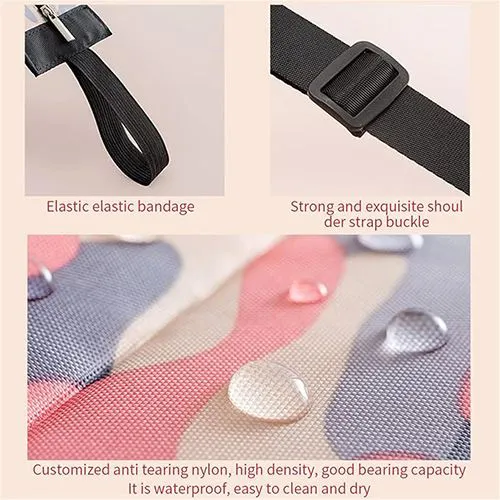 Portable Foldable Shopping Bag Large Capacity Multipurpose Storage Bag Sports Travel Shoulder Bag