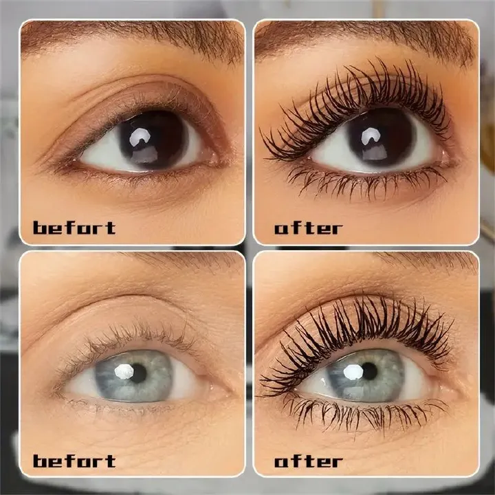 4D Waterproof Mascara Thick Lengthening Mascara Curling Long Volumizing Mascara For Big Eye Makeup