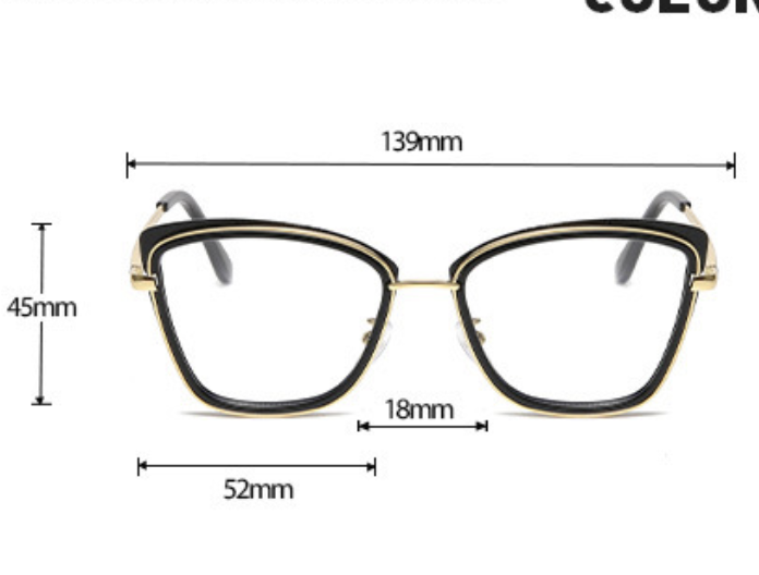 2025 Custom Logo Photo Grey Glasses New Women Optical Blue Light Optical Glasses Metal Cat Eye Photochromic Eyeglasses Frame 1PC