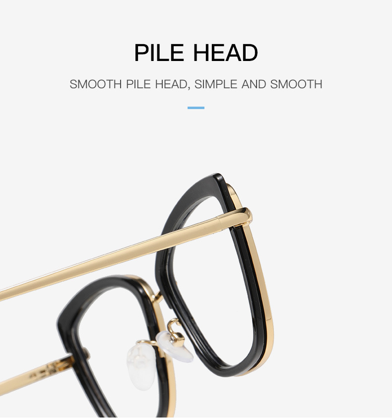 2025 Custom Logo Photo Grey Glasses New Women Optical Blue Light Optical Glasses Metal Cat Eye Photochromic Eyeglasses Frame 1PC