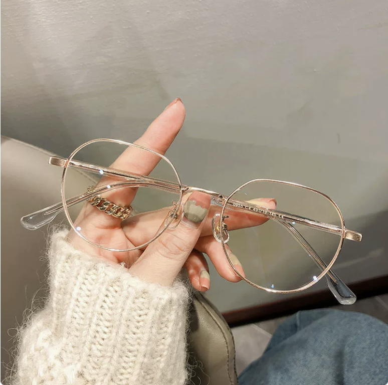 Vintage Blue Ray Blocking Anti-Blue Light Glasses Eye Protection Metal Polygons Eyeglasses Ultralight Computer Goggles Men Women