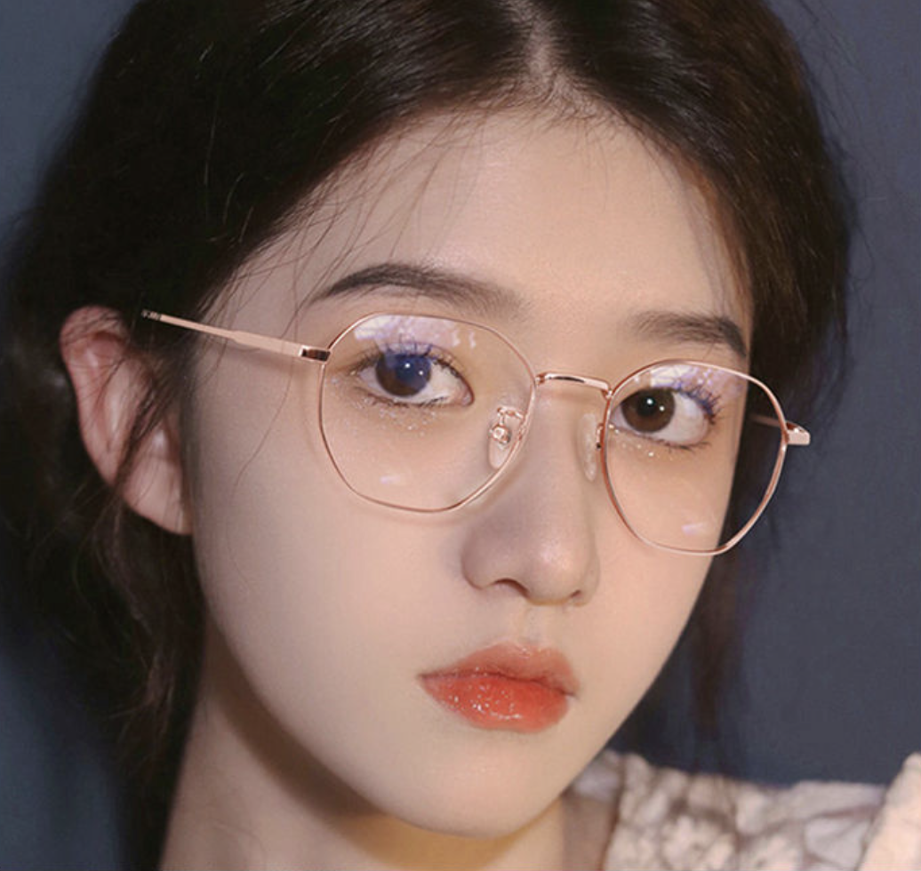 Vintage Blue Ray Blocking Anti-Blue Light Glasses Eye Protection Metal Polygons Eyeglasses Ultralight Computer Goggles Men Women