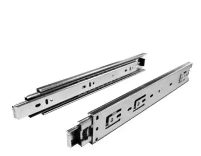 1 Pair 16 Inch 500mm Push to Open Drawer Rails with Ball Bearing 3 Folds