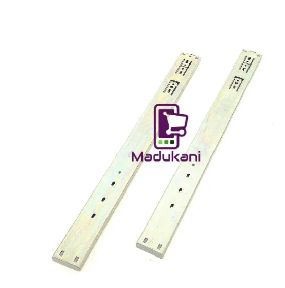 1 Pair 16 Inch 500mm Push to Open Drawer Rails with Ball Bearing 3 Folds