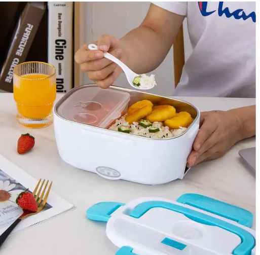 Electric Lunch Box Portable Lunch Dish with Leakproof Lid
