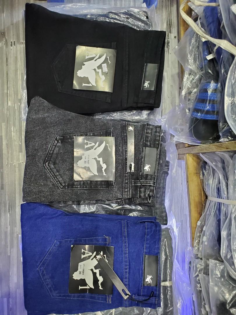 3Pcs Men slim fit jeans trousers ✅This men 3pcs trousers are high end quality and fashionable. They are slightly stretchy and fitting. Durable and suitable in all seasons. They are flexible with any o