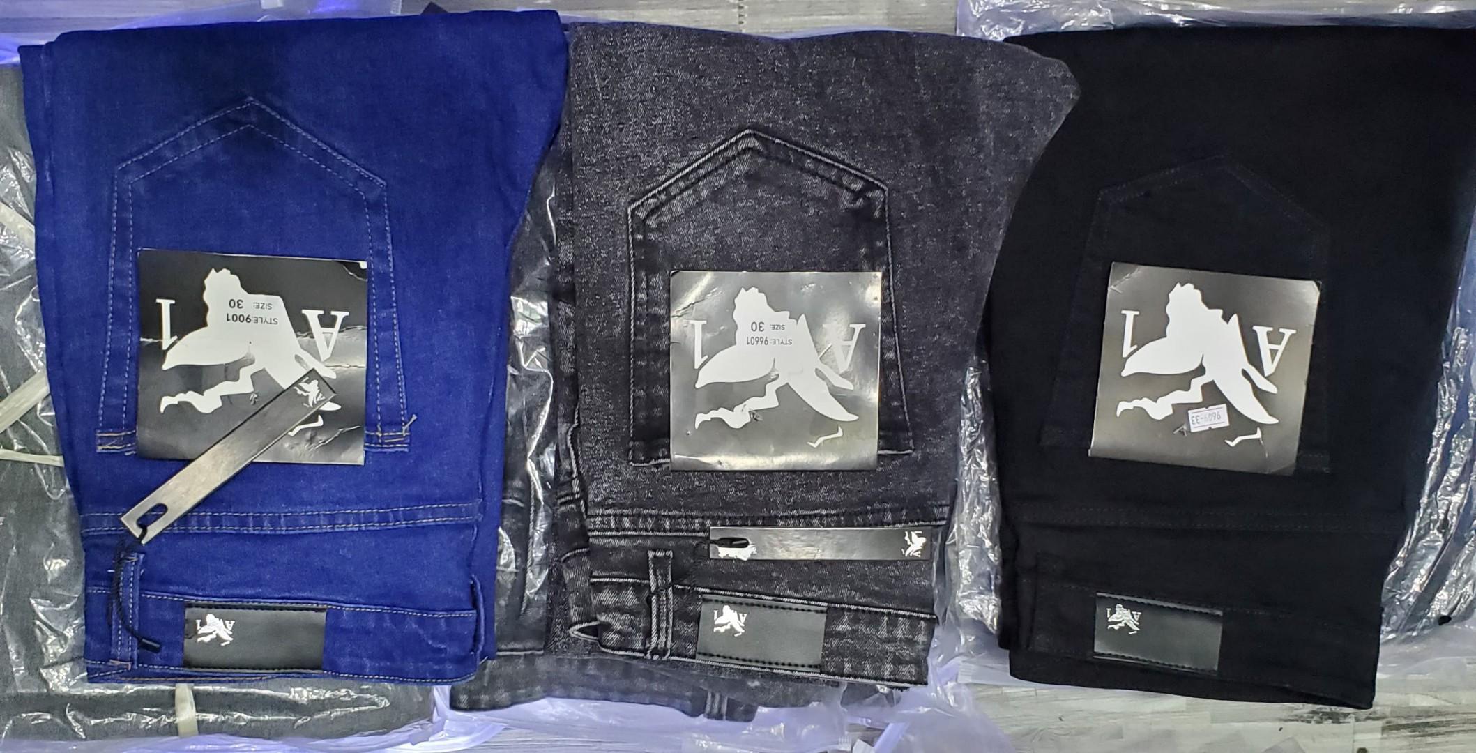 3Pcs Men slim fit jeans trousers ✅This men 3pcs trousers are high end quality and fashionable. They are slightly stretchy and fitting. Durable and suitable in all seasons. They are flexible with any o
