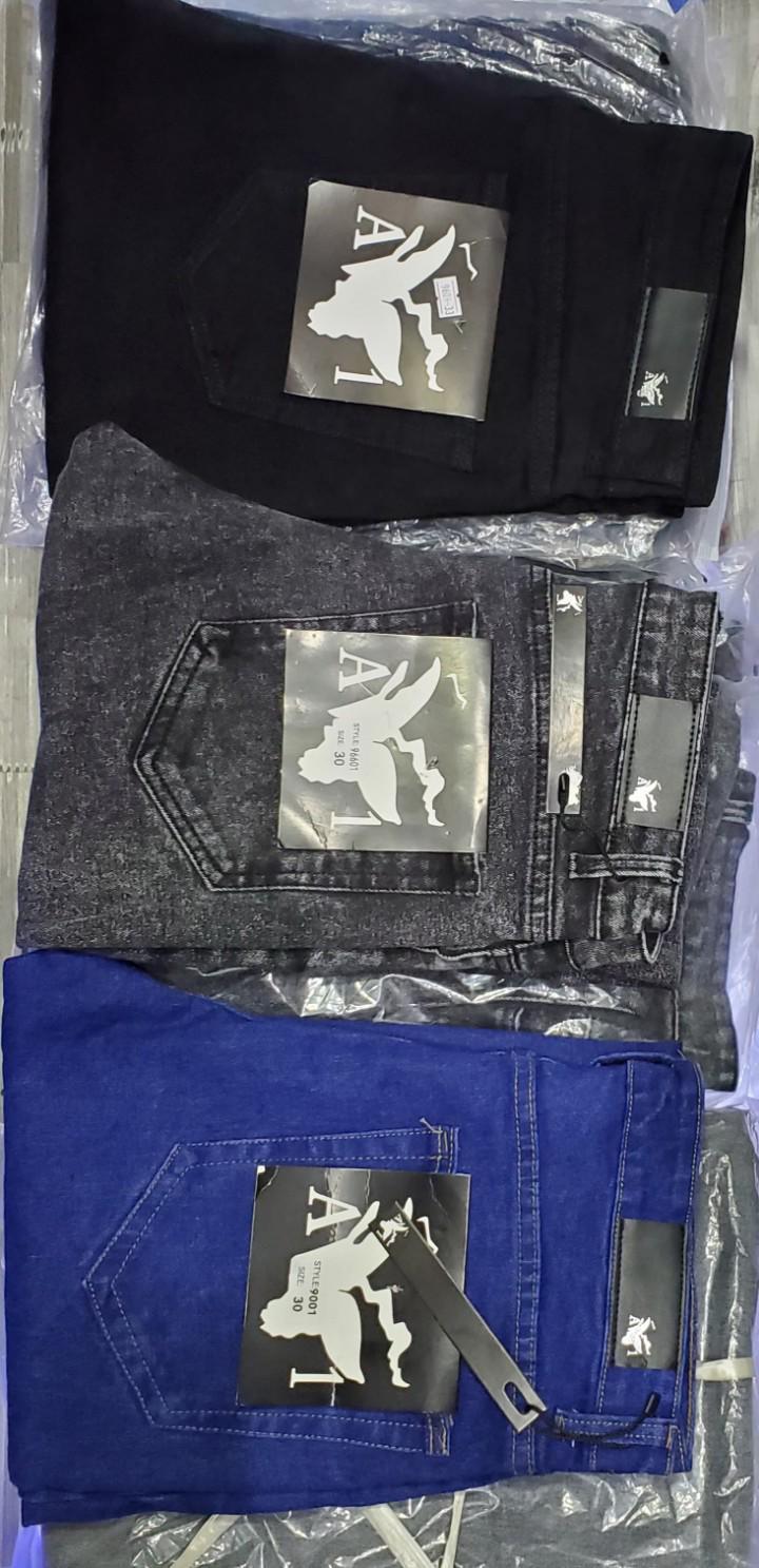 3Pcs Men slim fit jeans trousers ✅This men 3pcs trousers are high end quality and fashionable. They are slightly stretchy and fitting. Durable and suitable in all seasons. They are flexible with any o