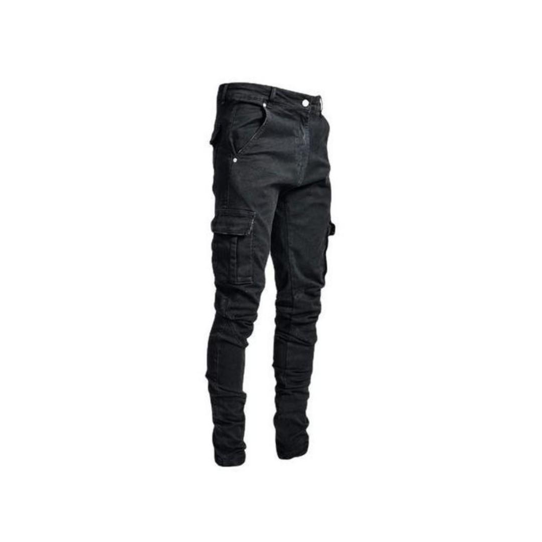 Men slim fit Side pocket jeans trousers ✅This men side pocket trousers is a high end quality with a slightly stretchy slim fitting design. It Is fashionable and durable. Suitable in all seasons and fl