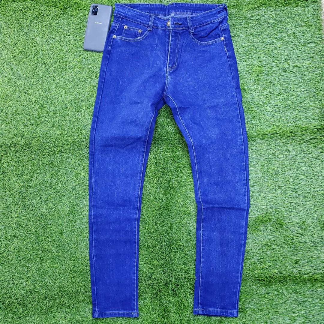 Men slim fit Blue jeans trousers ✅This men side pocket trousers is a high end quality with a slightly stretchy slim fitting design. It Is fashionable and durable. Suitable in all seasons and flexible