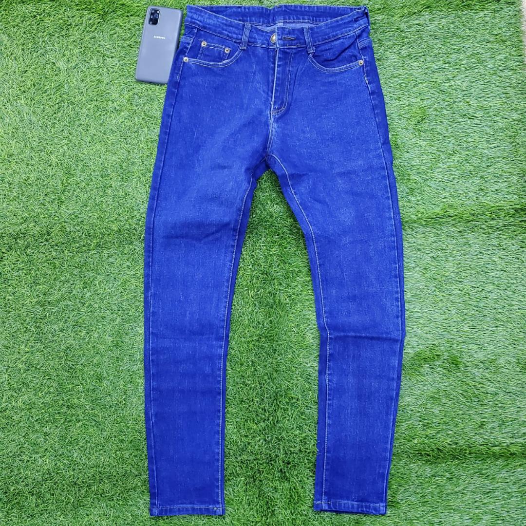 Men slim fit Blue jeans trousers ✅This men side pocket trousers is a high end quality with a slightly stretchy slim fitting design. It Is fashionable and durable. Suitable in all seasons and flexible