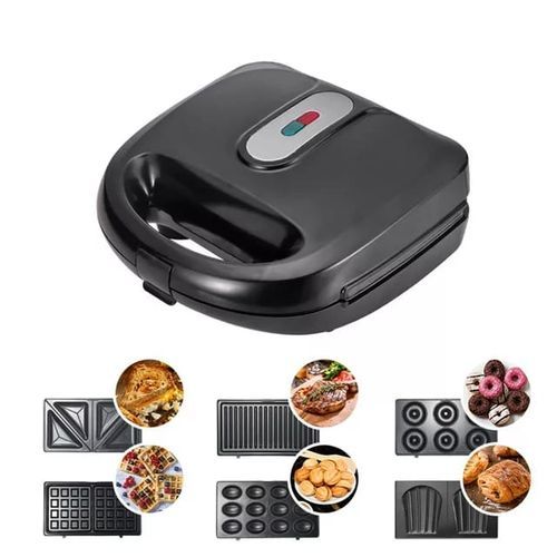 Sokany 750W 6 In1 Sandwich Maker With Grill,Waffle And Snack Makers