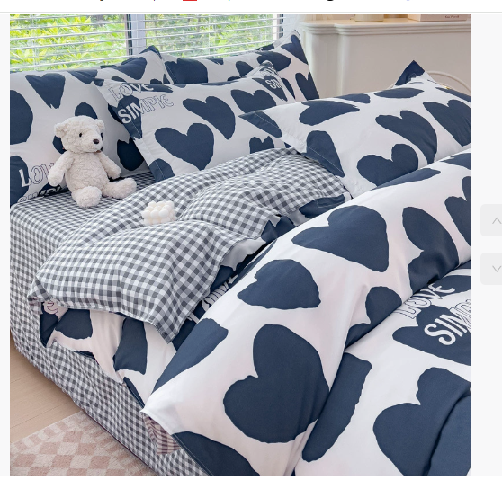 [Today's Special Offer] 4-piece bedding set - duvet cover set. Bedding set includes a quilt cover, a bed sheet, and 2 pillowcases.