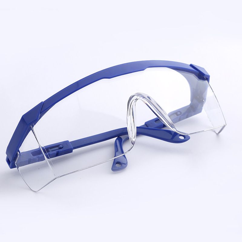 Impact - resistant telescopic - leg protective glasses. Ideal for grinding and welding, they prevent splashes and resist acid and alkali. These goggles safeguard the eyes in industrial settings
