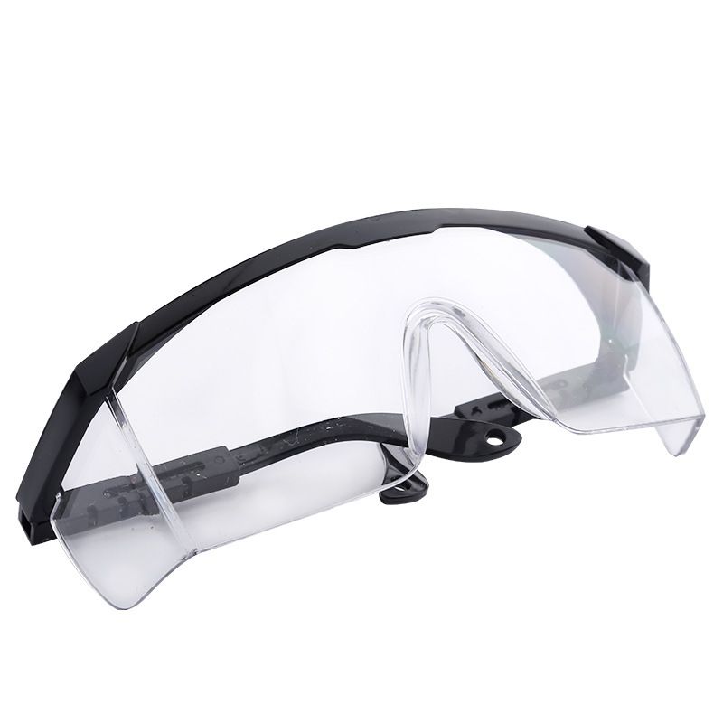 Impact - resistant telescopic - leg protective glasses. Ideal for grinding and welding, they prevent splashes and resist acid and alkali. These goggles safeguard the eyes in industrial settings