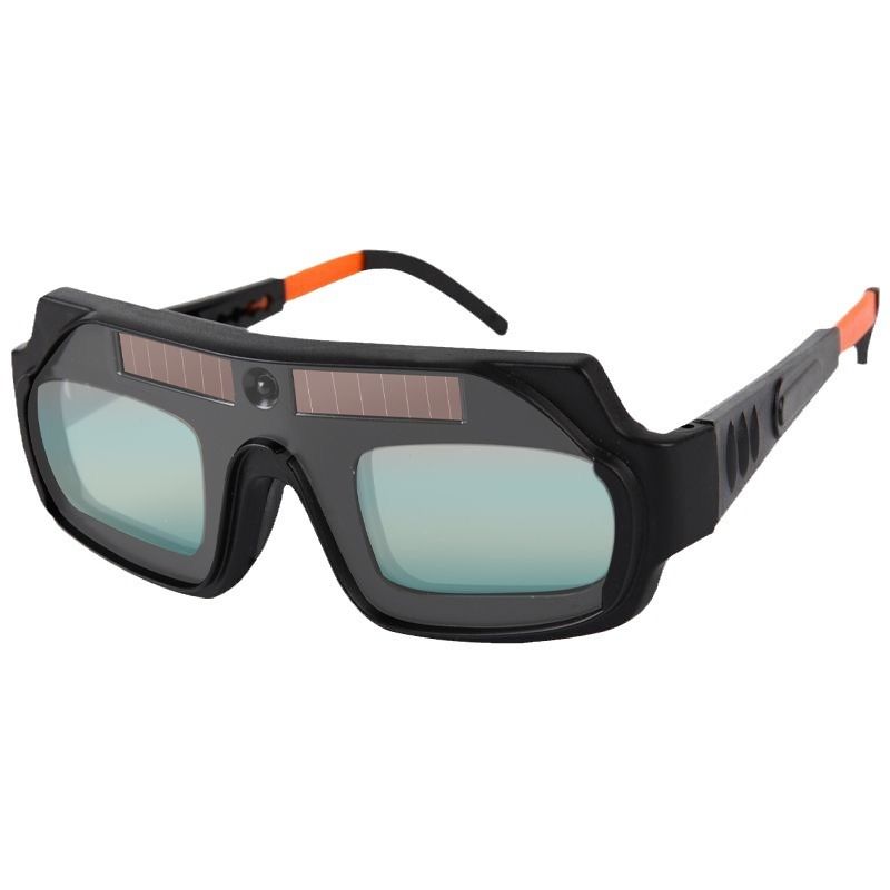 automatic variable - shade welding goggles. It has UV - protection function and can effectively block intense light and arc light generated during welding, safeguarding welders' eyes from harm。