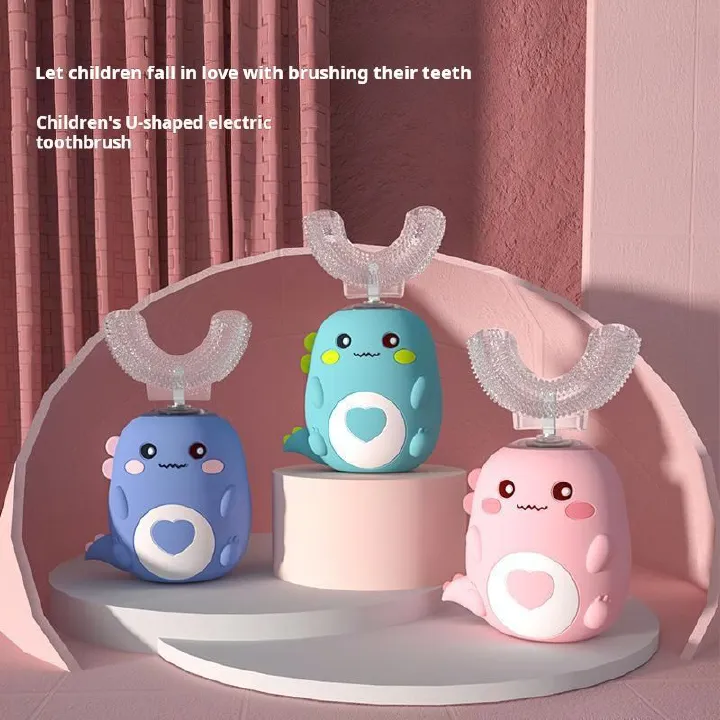 Children's U - shaped Electric Toothbrush, Cartoon - styled, Make Kids Love Brushing Teeth, Oral Hygiene for Kids, Colorful Design, U - shaped Brush Head