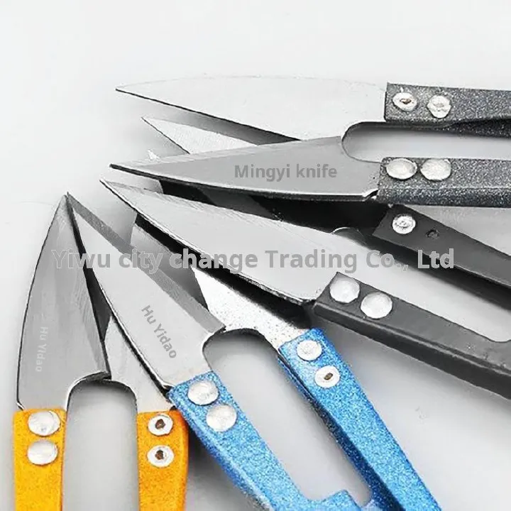Six sets of small scissors, Multi - colored Handles, Sharp Blades, Utility Scissors, Household Scissors, Cutting Tools, Hand - held Tools