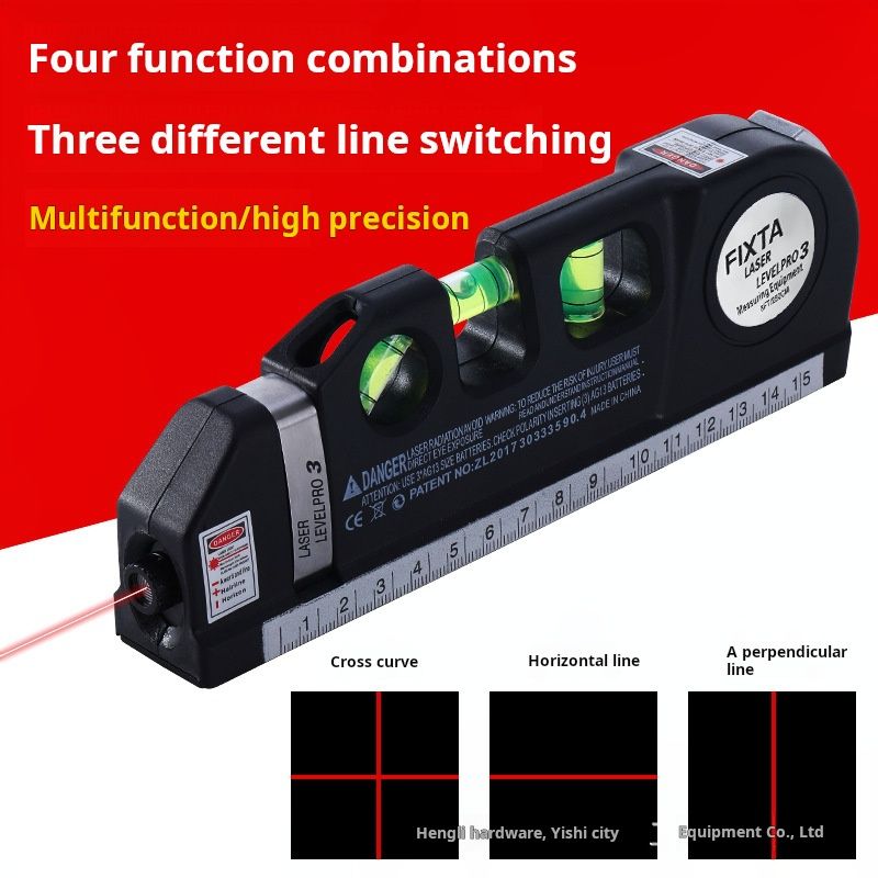 Strong Laser Level with Tripod, High - Precision Laser Line Marker, 2.5m Tape Measure, Durable, Accurate, Ideal for Construction, Home Improvement & DIY Projects.This product comes with a three-legged