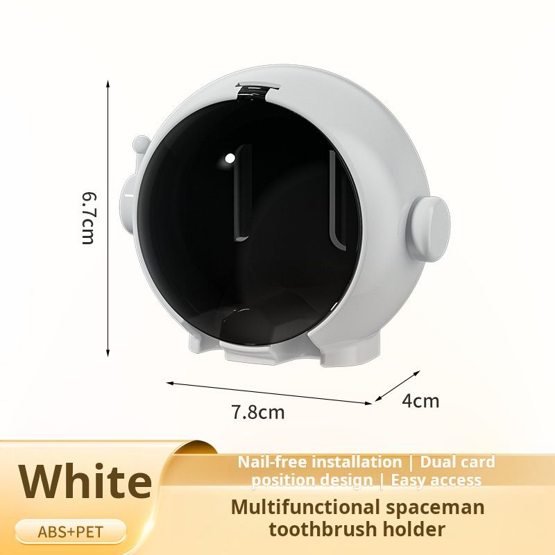 Astronaut - shaped toothbrush holders are trendy bathroom accessories. Usually wall - mountable without drilling holes, they're made of durable materials like ABS plastic. Available in various colors。