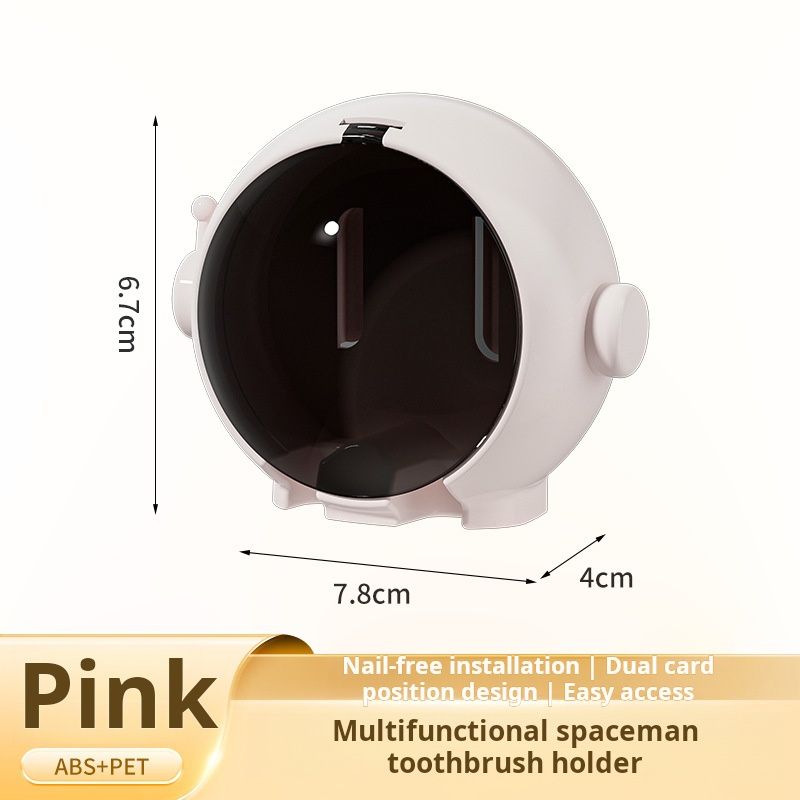 Astronaut - shaped toothbrush holders are trendy bathroom accessories. Usually wall - mountable without drilling holes, they're made of durable materials like ABS plastic. Available in various colors。