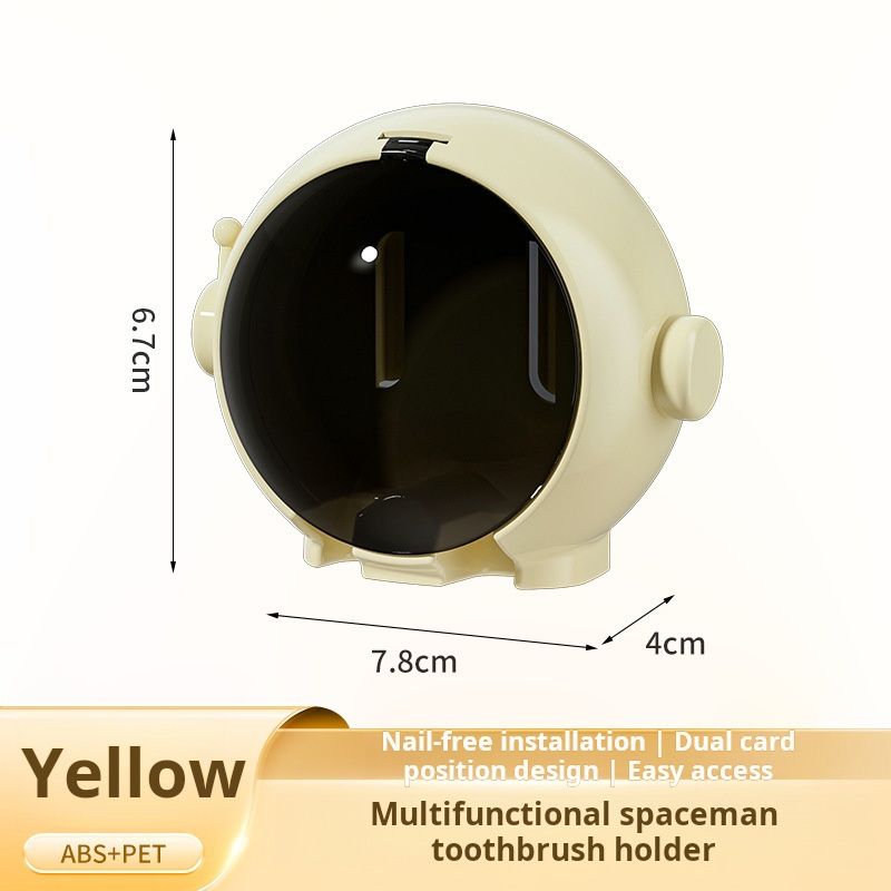Astronaut - shaped toothbrush holders are trendy bathroom accessories. Usually wall - mountable without drilling holes, they're made of durable materials like ABS plastic. Available in various colors。