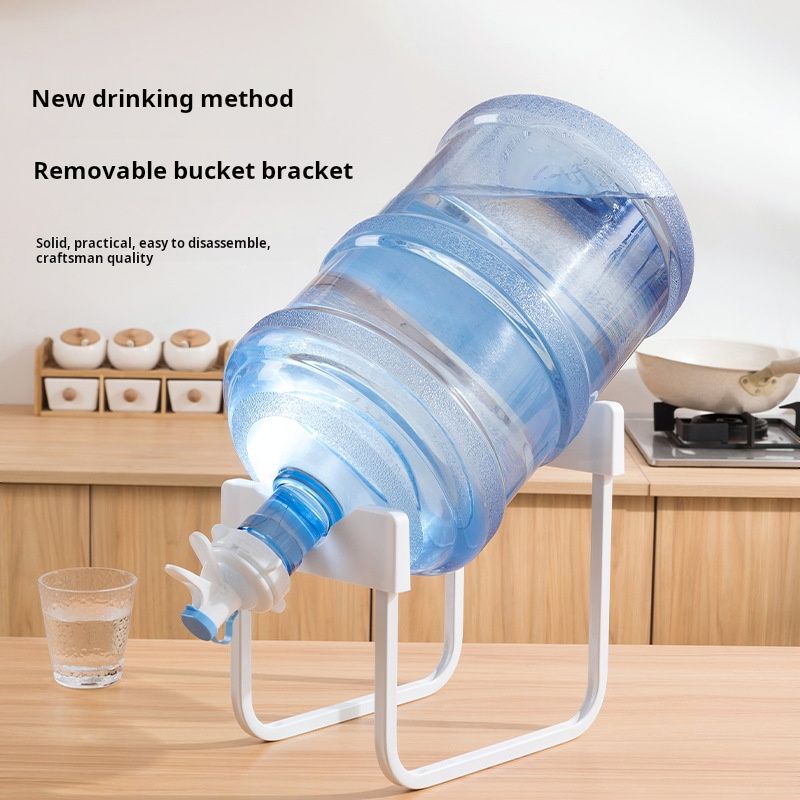 This detachable water bucket stand is a new - style drinking aid. It supports large water buckets upside - down for easy access, sparing you from heavy lifting. Excluding the bucket