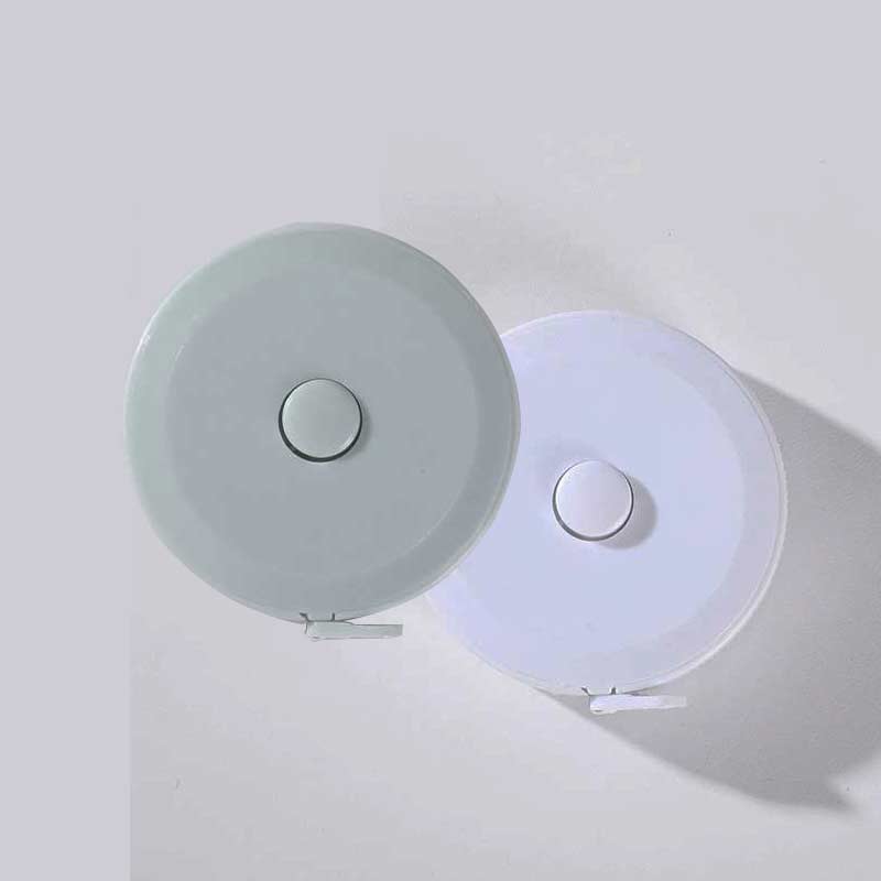 Colorful Retractable Tape Measures, Cute Design, Portable, for Body Measurement, Sewing, Fashion, Lightweight, Durable, Multiple Colors，The item whith (WHITE1+LIGHT BULE1) / BAG