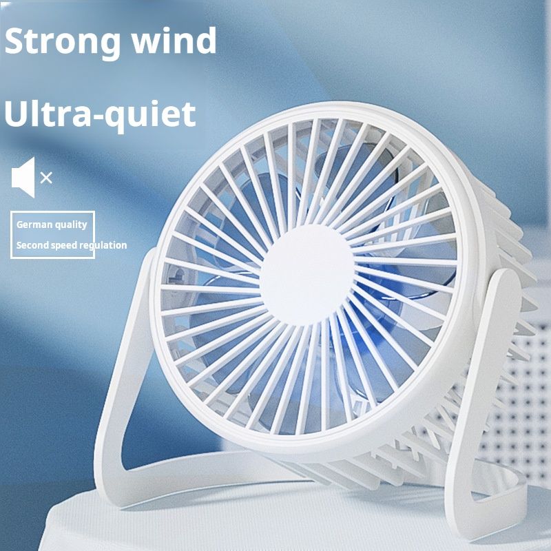 Compact desktop fan with a stylish pink - gold finish. Offers super - cool and high - volume airflow, ideal for personal cooling in summer. Portable and convenient for use at home, office, or during t