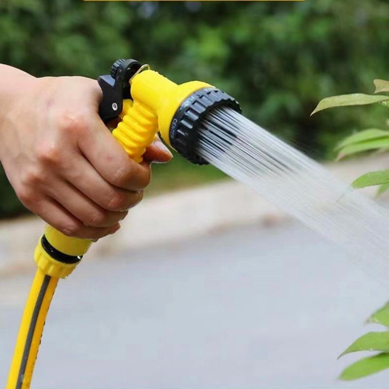 Household high - pressure water gun, car - washing water gun, flower and vegetable watering spray head, pressurization function, multiple water spray patterns, explosion - proof water hose, wide range