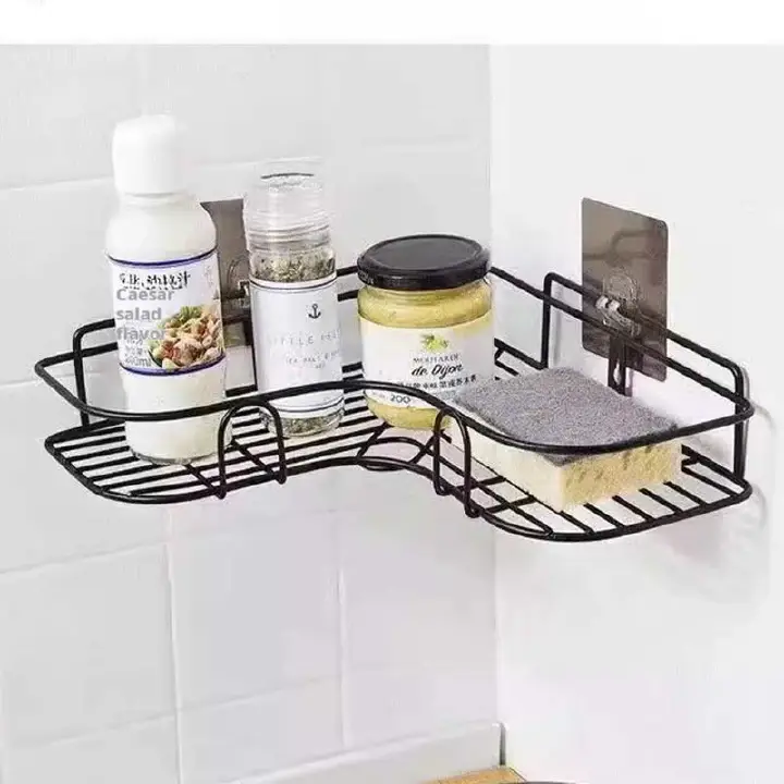 This item is only one layer.Bathroom storage rack, multi - layer design, metal material, grid structure. Can be used to hang toiletries. Suitable for bathroom storage and helps save space.