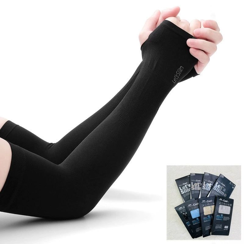 Cooling type sun protection sleeves, consisting of 4 pairs in total, including 1 pair each in grey, white, black and pink. Suitable for both men and women. Perfect for summer use.