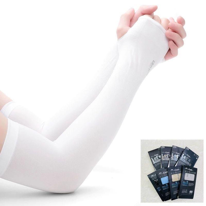 Cooling type sun protection sleeves, consisting of 4 pairs in total, including 1 pair each in grey, white, black and pink. Suitable for both men and women. Perfect for summer use.