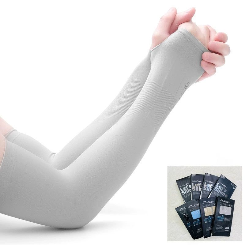 Cooling type sun protection sleeves, consisting of 4 pairs in total, including 1 pair each in grey, white, black and pink. Suitable for both men and women. Perfect for summer use.