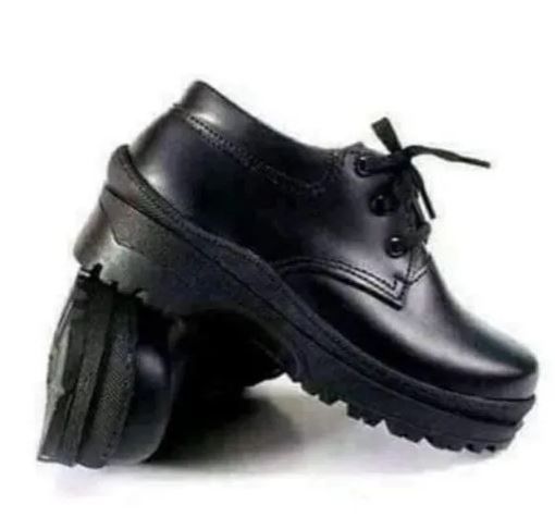 Back To School Durable Leather Shoes - Black, - Unisex Leather School Shoes- OFFER! OFFER!Boys and girls Leather Shoes Solid Black Kid Shoes Spring Autumn Baby Casual School Shoes Children Shoes