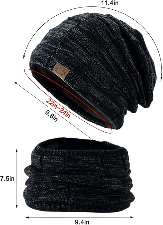 Beanie Hat Scarf Set