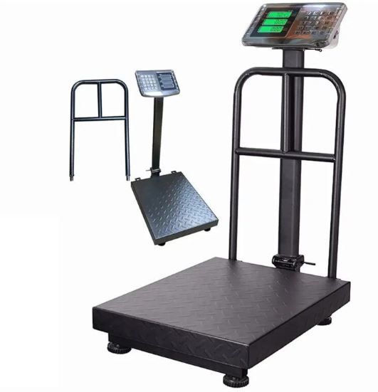 150kg Digital Commercial Weigh Scale -Heavy Duty Industrial Electronic Weighing Machine - Water Proof With Guard Rail.