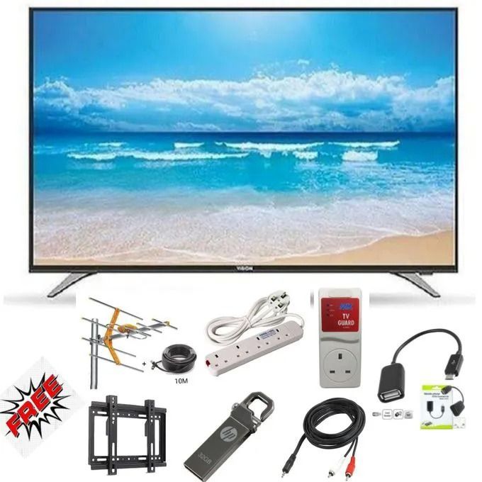 32 Inch Golden Tech, Smart Android Frameless Television + Several Free gifts