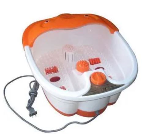 Electric Foot Bath Massager For Spa/home, Foot Bath Massage with Bubbles , Electric Heated Bath, Automatic Massage Rollers, Vibration, Bubbles