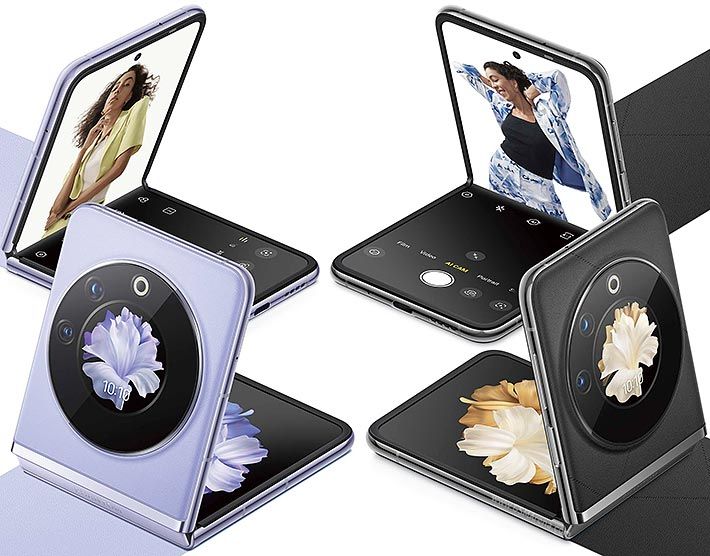 Refurbished Tecno Phantom V flip 8GB RAM 256 GB ROM 6.9'' 4000mAh 32MP+64MP Camera Android Smartphones/ Mobile Phones
