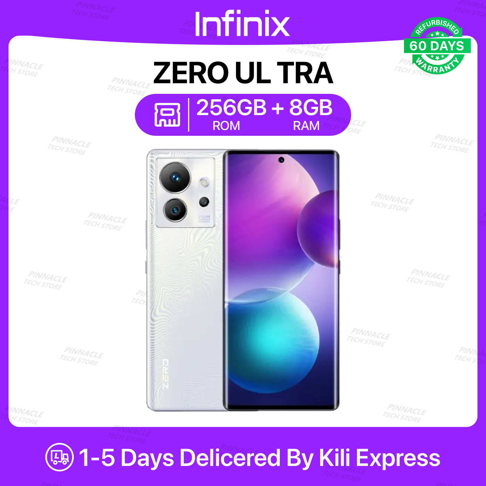 Refurbished Infinix Zero Ultra 8GB RAM 256GB ROM  6.8'' 4500mAh 32MP+200MP Camera  (Dual SIM) Android Smartphones/ Mobile Phones