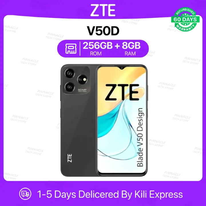 ZTE V50D 8GB RAM 256GB ROM 6.6'' 5000mAh 8MP+50MP Camera(Dual Sim) Android Smartphones/ Mobile phones