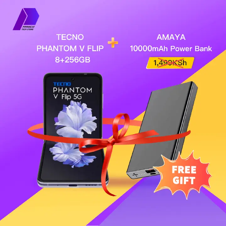 Refurbished Tecno Phantom V Flip 8GB RAM 256 GB ROM 6.9'' 4000mAh 32MP+64MP Camera Android Smartphones/ Mobile Phones