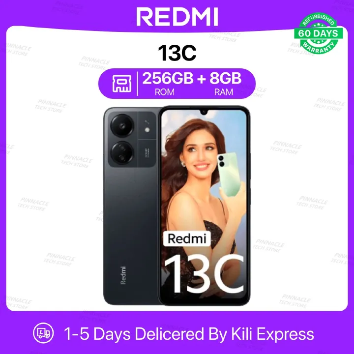 Refurbished Redmi 13C 8GB RAM 256GB ROM 6.74'' 5000mAh 50MP+8MP Camera(Dual Sim) Android Smartphones/ Mobile phones