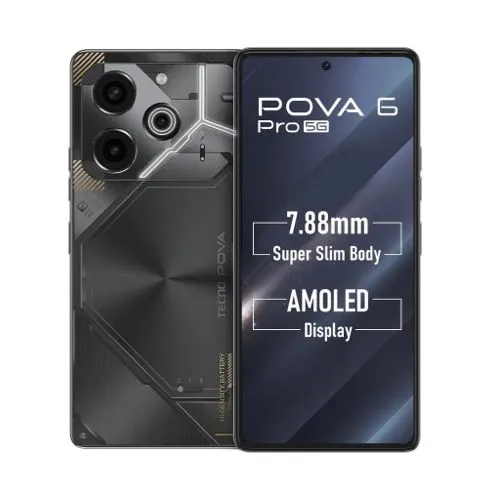 Refurbished Tecno POVA 6 Pro 5G 8GB/12GB RAM 256GB ROM 6.78'' 6000mAh 32MP+108MP Camera(Dual Sim) Android Smartphones/ Mobile phones