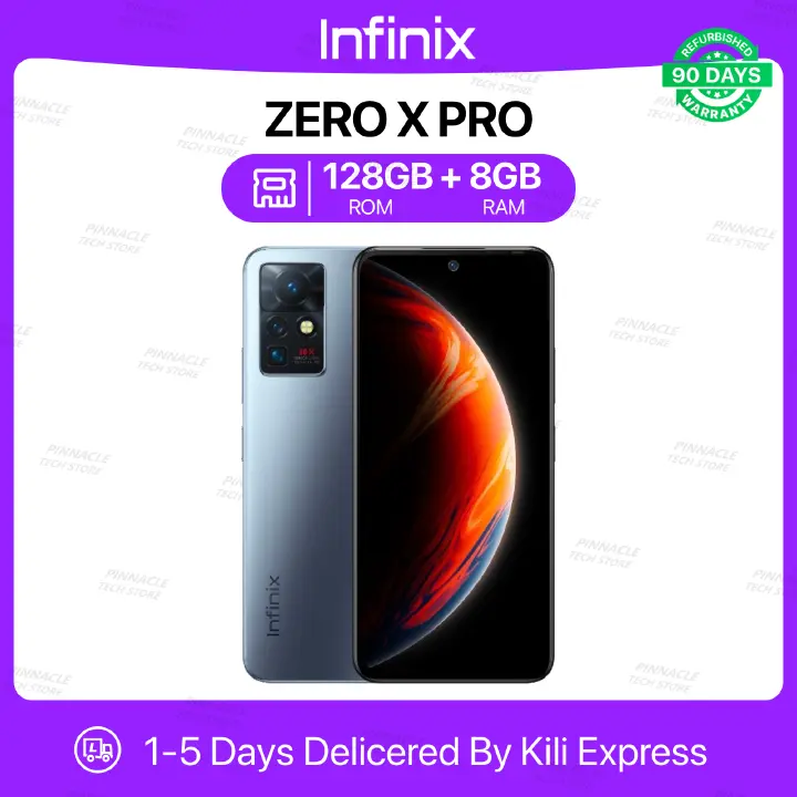 Refurbished Infinix Zero X Pro 8GB RAM+ 128GB ROM 6.67'' Screen 4500mAh Battery 108MP+16MP Camera Mobile Phones/ Smartphones